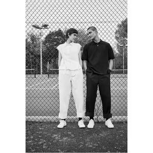 MARGARET HOWELL X FRED PERRY Cotton  Pleated Tennis Trousers  Small-Med